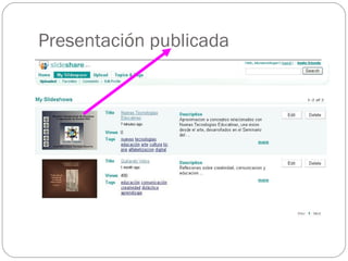 Presentación publicada
 