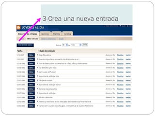 3-Crea una nueva entrada
 