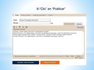 6-“Clic” en “Publicar” 
 
