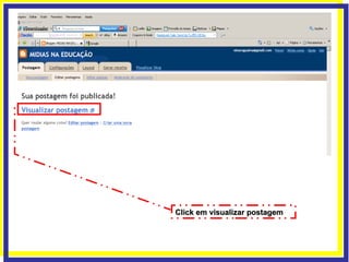 Click em visualizar postagem 