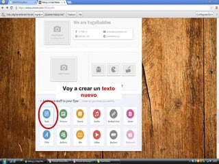 Voy a crear un texto
nuevo

 