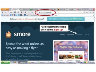 Para registrarme hago
click sobre Sign up

 