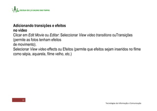 Tutorial Sobre O Windows Movie Maker