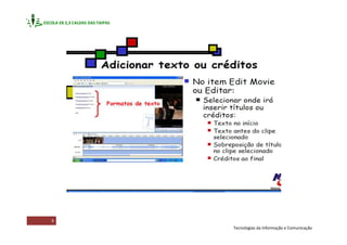 Tutorial Sobre O Windows Movie Maker