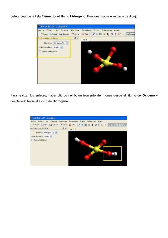 using avogadro program using avogadro program