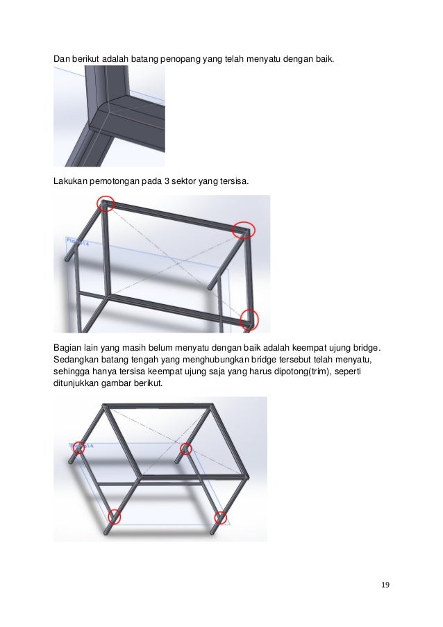 Tutorial solidworks membuat rangka meja menggunakan weldment Tutorial solidworks membuat rangka meja menggunakan weldment