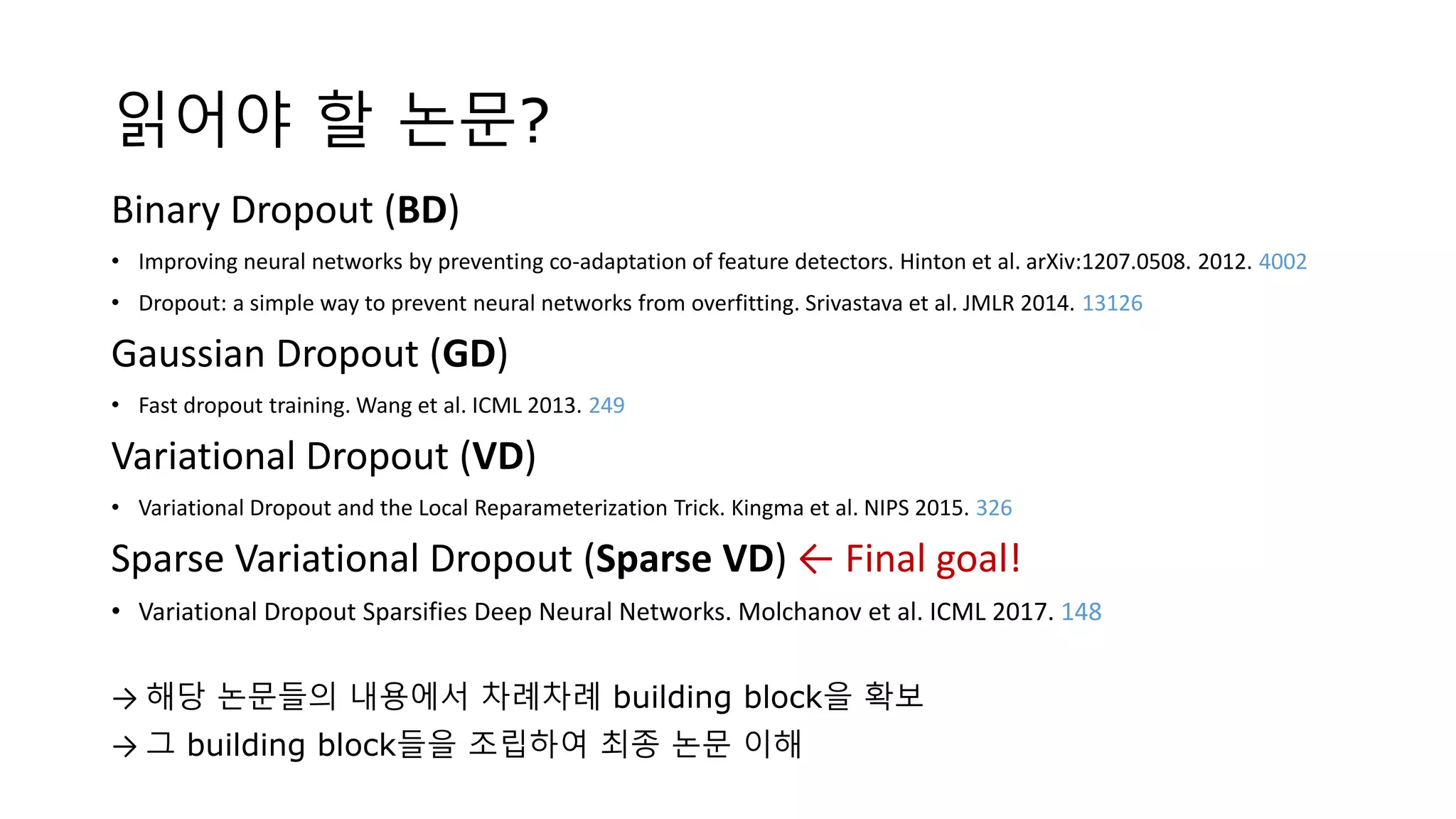 [한글] Tutorial: Sparse variational dropout | PPTX