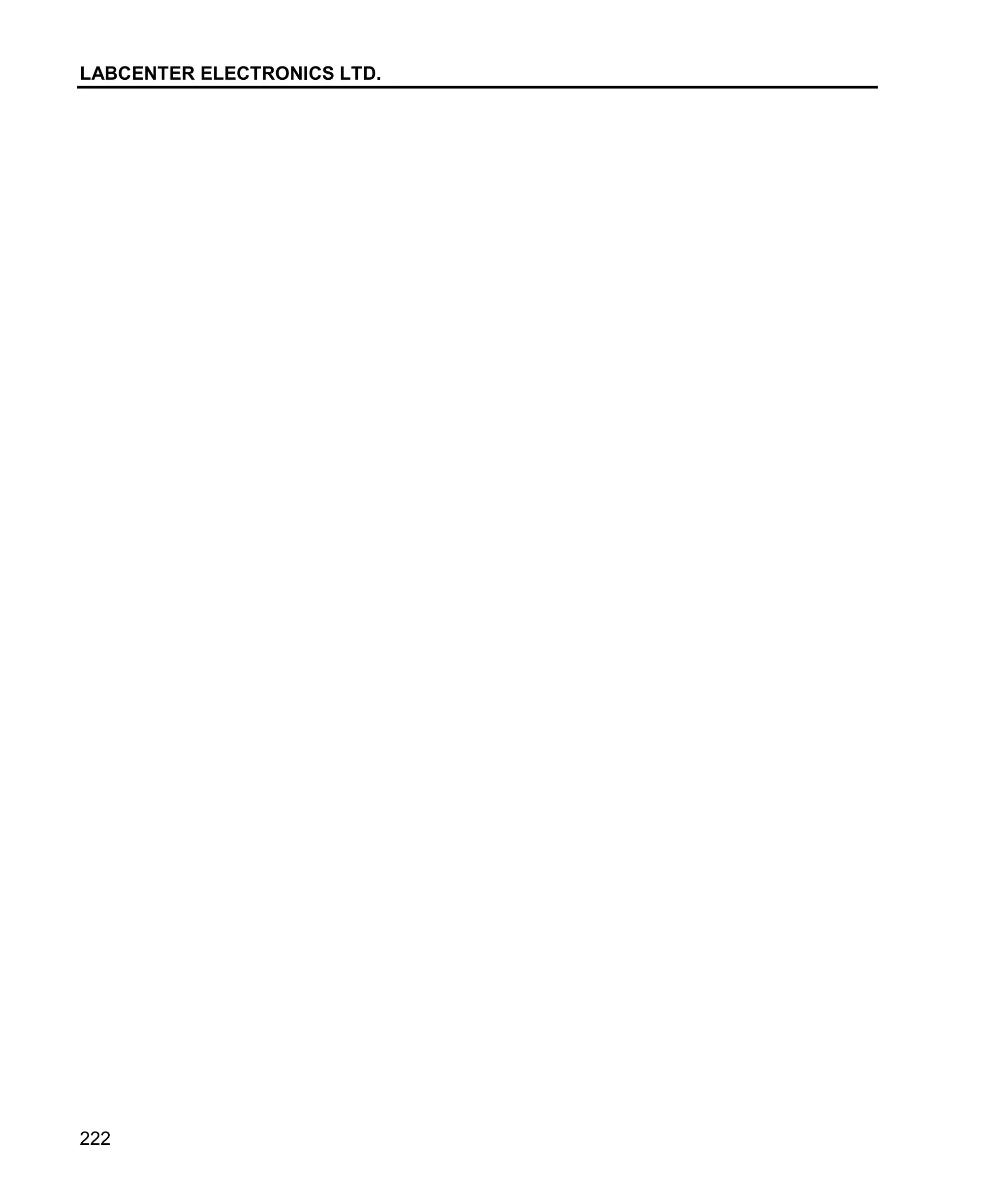 LABCENTER ELECTRONICS LTD.
222
 