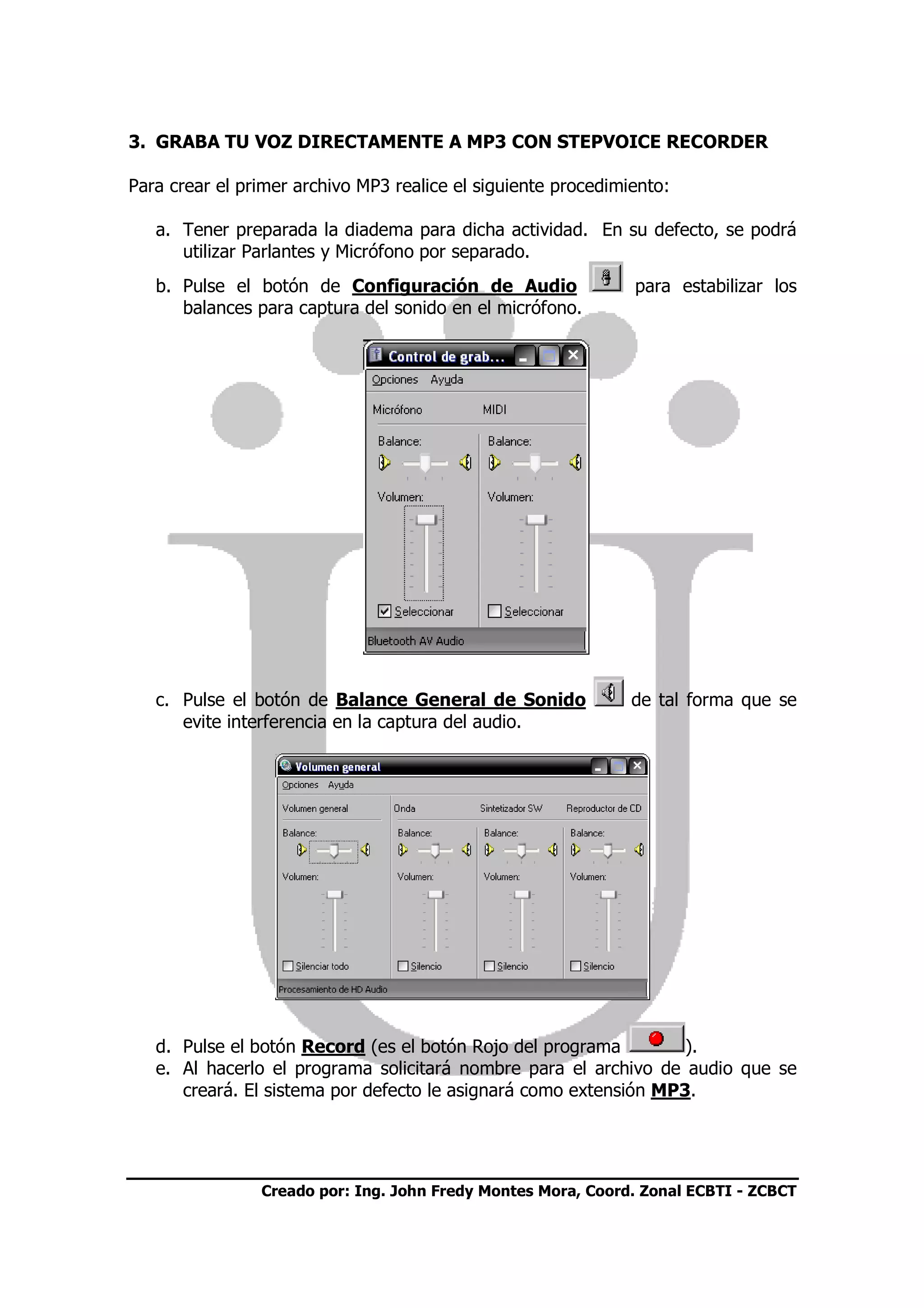 Tutorial Step Voice Recorder