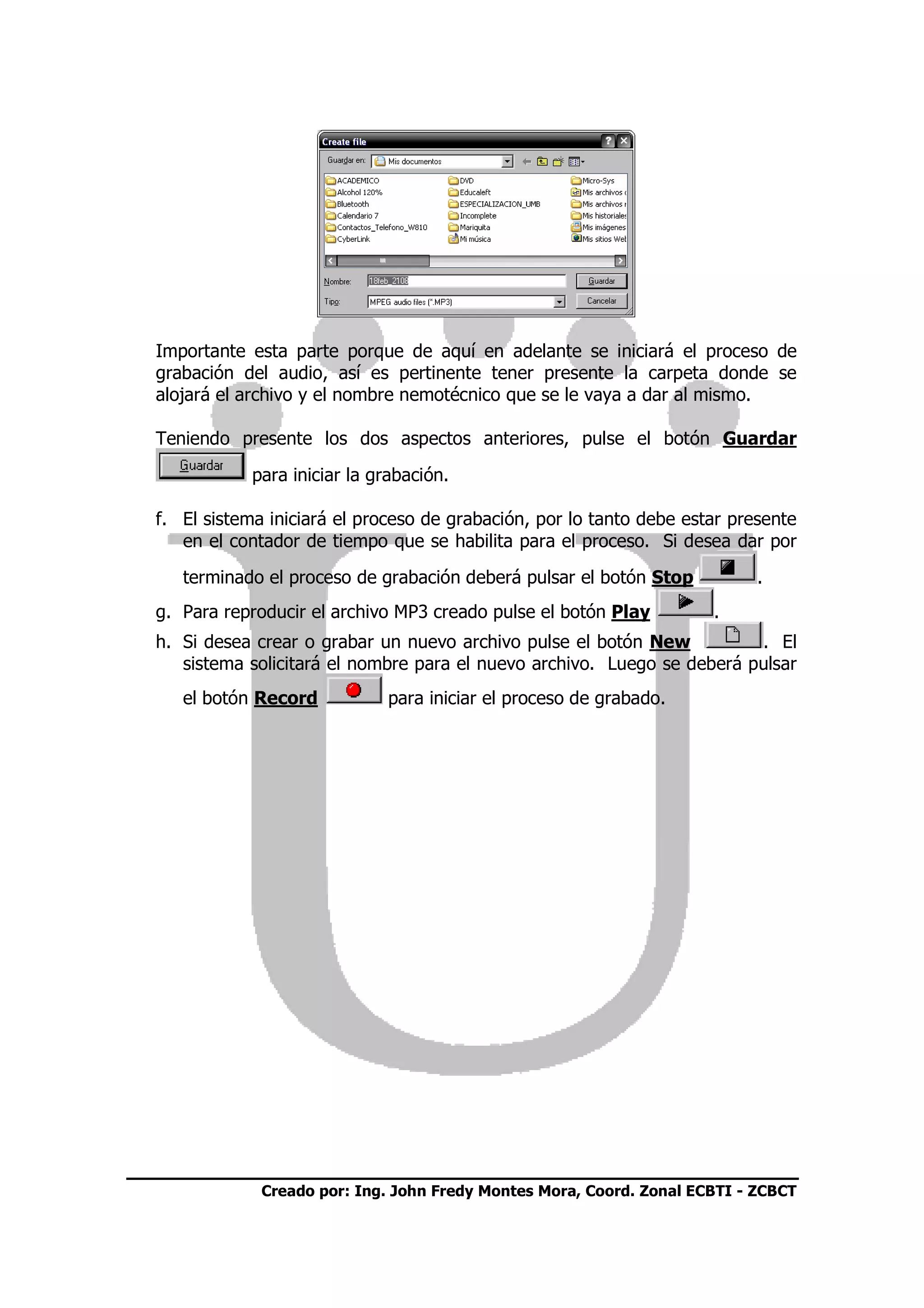 Tutorial Step Voice Recorder