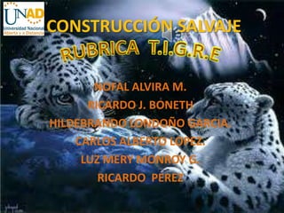 CONSTRUCCIÓN SALVAJE


       NOFAL ALVIRA M.
      RICARDO J. BONETH
HILDEBRANDO LONDOÑO GARCIA.
    CARLOS ALBERTO LOPEZ.
     LUZ MERY MONROY G.
        RICARDO PEREZ
 