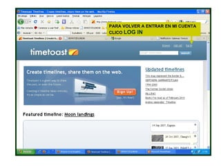 PARA VOLVER A ENTRAR EN MI CUENTA CLICO  LOG IN 