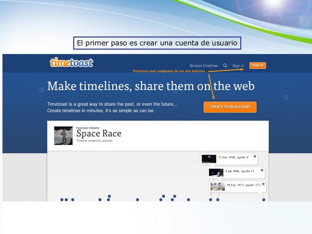 Tutorial de Timetoast