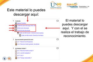 Este material lo puedes
descargar aquí:
El material lo
puedes descargar
aquí. Y con el se
realiza el trabajo de
reconocimiento.
 