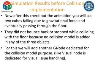 Tutorial two cubes falling on a floor due to gravity | PPTX