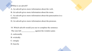 Pane Sentences Tutorial UNIT1PART OF SPEECH3 adjective verb.pptx