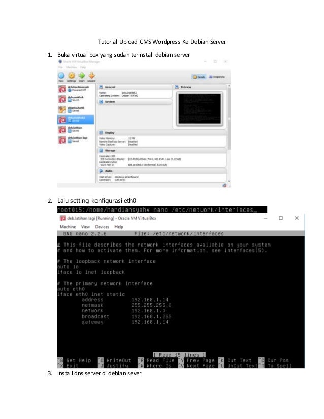 Tutorial Wordpress Debian | tutorial upload cms wordpress ke debian server Tutorial Wordpress Debian | tutorial upload cms wordpress ke debian server
