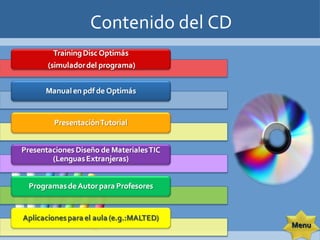 Contenido del CD Menu 