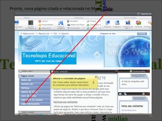 Pronto, nova página criada e relacionada no Menu. Veja:

30

 
