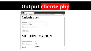 Output cliente.php
 
