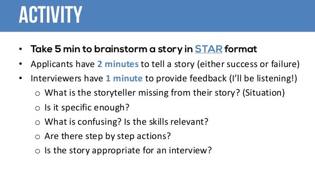star format interview