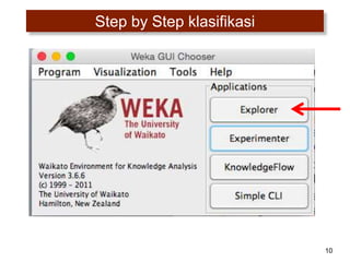 Step by Step klasifikasi
10
 