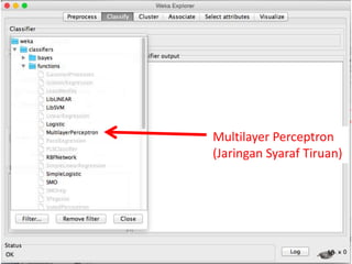 16
Multilayer Perceptron
(Jaringan Syaraf Tiruan)
 