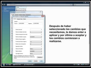 Después de haber seleccionado los cambios que necesitemos, le damos enter a aplicar y por último a aceptar y los cambios comienzan a realizarse. 