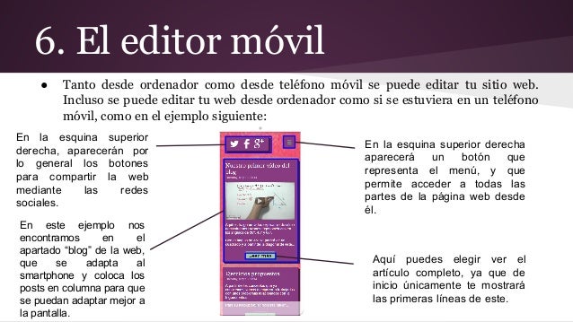 Resultado de imagen de descripcion de pantalla de la wix"