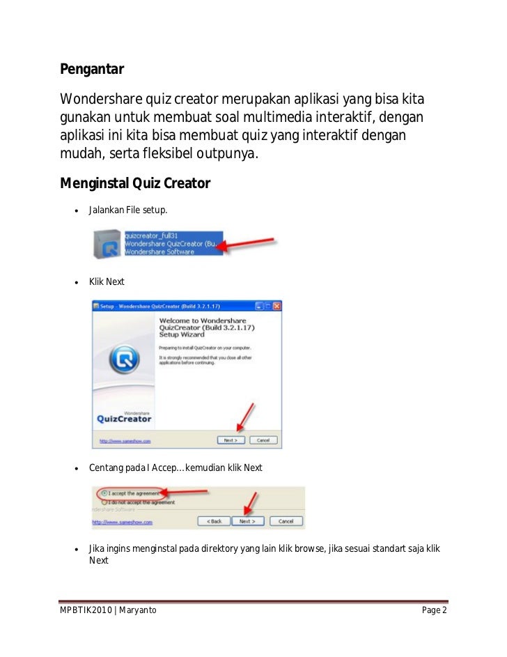 Download wondershare quiz creator