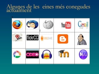 Algunes de les  eines més conegudes actualment 