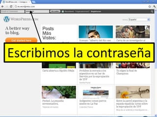Escribimos la contraseña
 