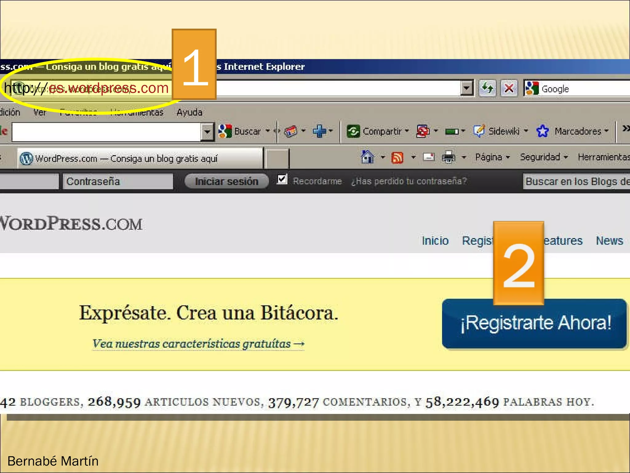 http:// es.wordpress.com 1 Bernabé Martín