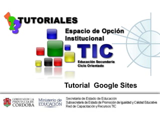Tutorial Google Sites
 