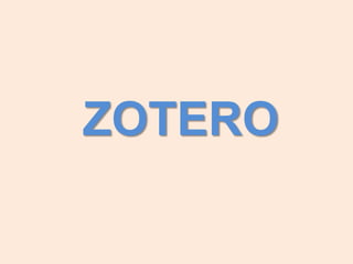 ZOTERO,[object Object]