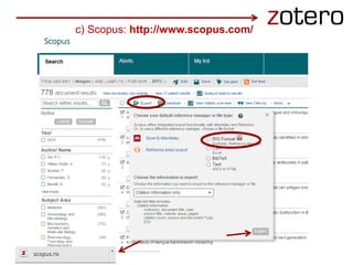 c) Scopus: http://www.scopus.com/
 