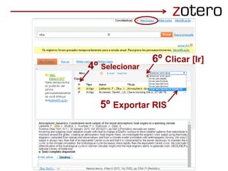 2º Selecionar
3º Clicar
4º Selecionar
5º Exportar RIS
6º Clicar [Ir]
 