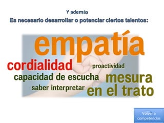 Y además Volver a competencias 