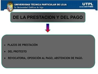  LOS PAGARÉS A LA ORDEN