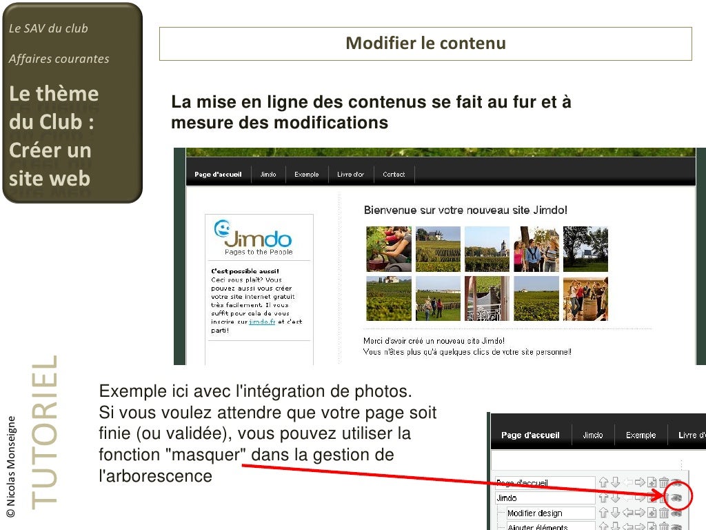 Tutoriel  creer un site internet facilement avec Jimdo