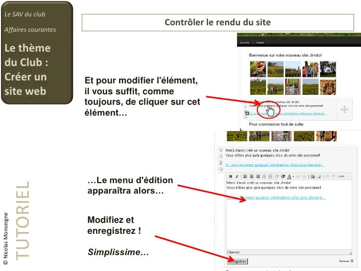 Tutoriel  creer un site internet facilement avec Jimdo