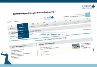 1. Cliquez sur « Devis en cours »
 