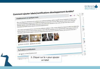 2. Cliquer sur le + pour ajouter
un label
 