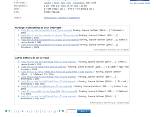 Jabes 2010 - Tutoriels - Sudoc : de nouveaux services "Enrichir le Sudoc"