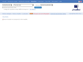 Jabes 2010 - Tutoriels - Sudoc : de nouveaux services "Enrichir le Sudoc"