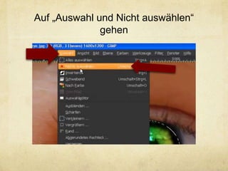 Auf „Auswahl und Nicht auswählen“
              gehen
 