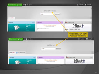 CHOISISSEZ UN NOM
POUR VOTRE PAGE.




                    16
 