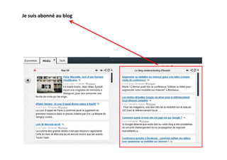 Je suis abonné au blog
 