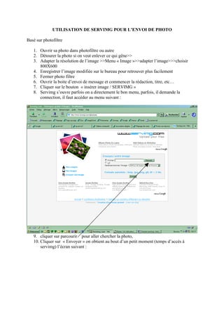 Tutoriel servimg