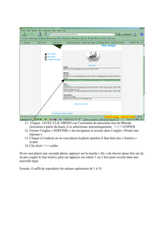 Tutoriel servimg